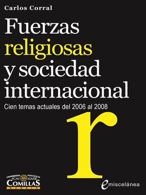 cover image of Fuerzas religiosas y sociedad internacional